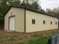 30' x 48' post-frame garage in Mercer, PA