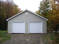 36x40x10 post-frame garage in Erie, PA