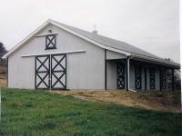 36x40x10 post-frame horse barn in Pittsburgh, PA
