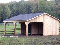 24x24x8 post-frame horse barn in Franklin, PA